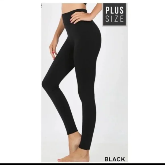 🔥$5🔥BLACK LEGGINGS-PLUS SIZE- - Picture 4 of 4